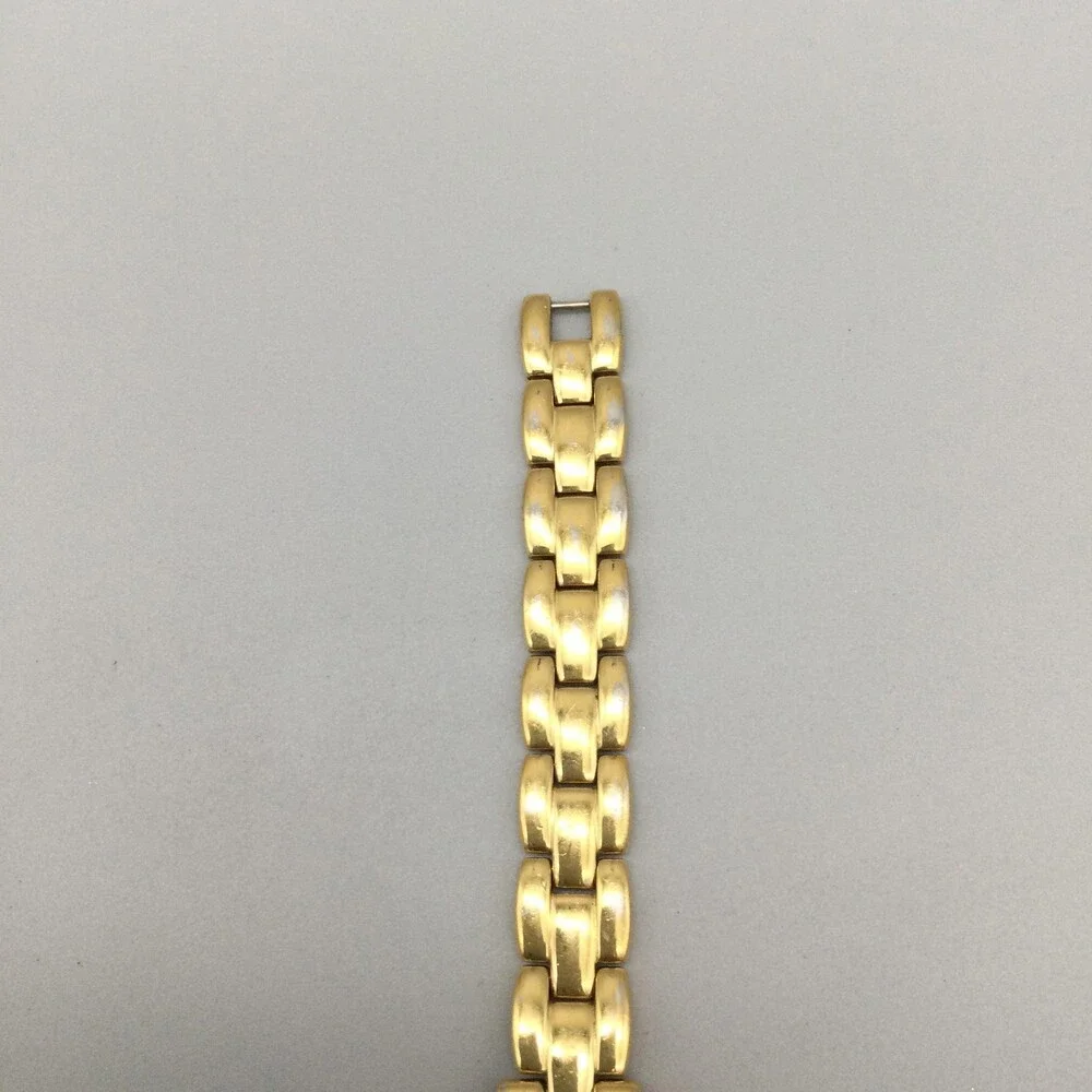 Berenger Womens Watch 16mm Gold Plated Bracelet Cream Dial New Battery 7.75